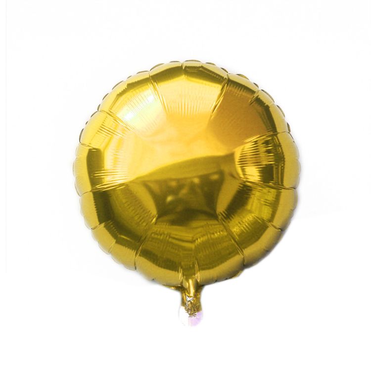 Balon auriu metalizat rotund 45 cm