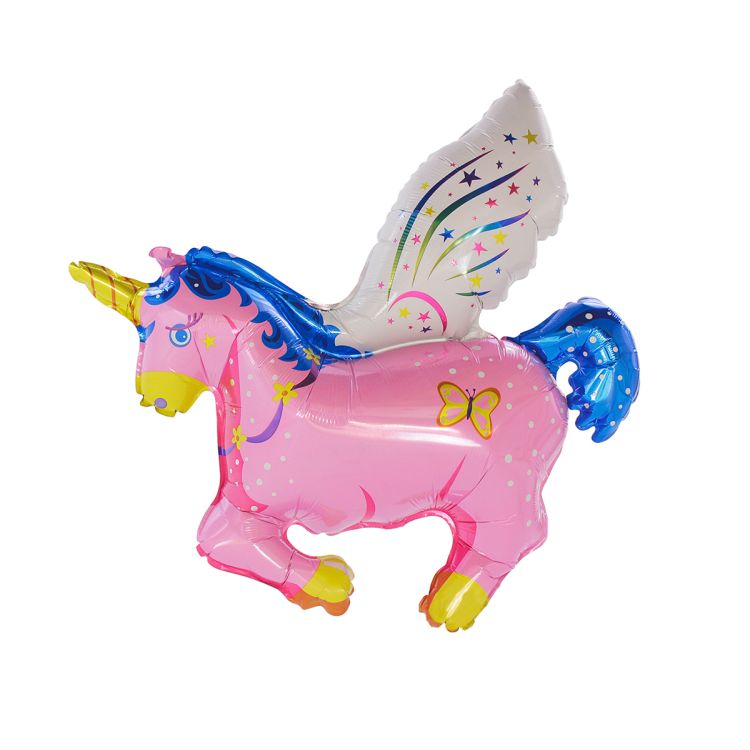 Balon folie unicorn roz 35 cm