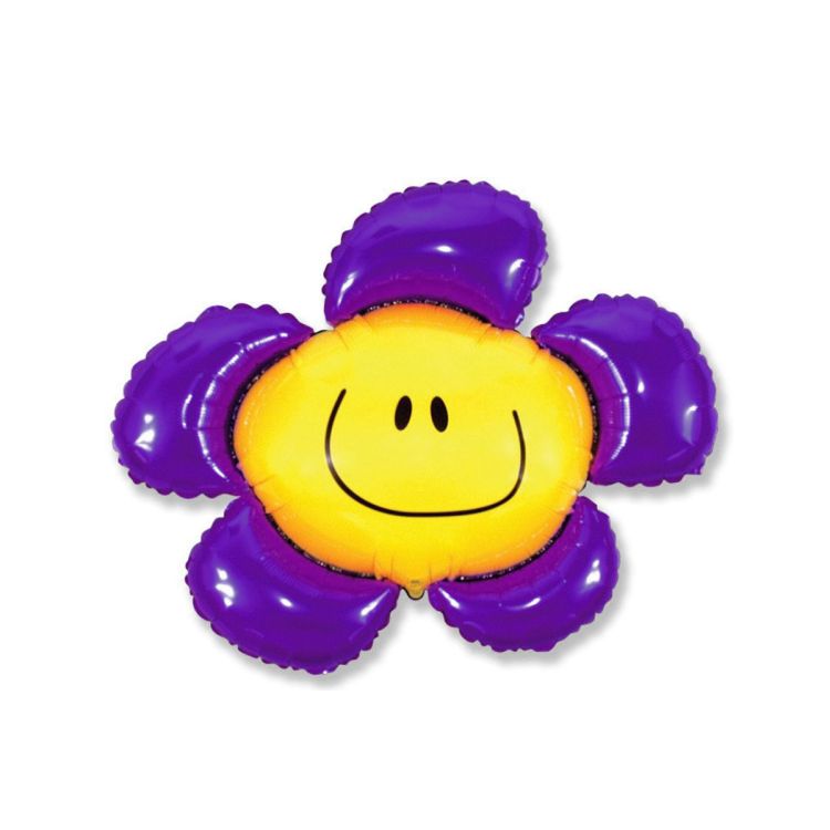 Balon folie urias floare mov 60 cm
