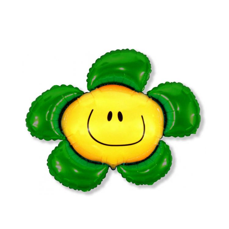 Balon folie urias floare verde 60 cm