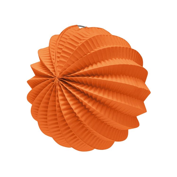 Lampion rotund portocaliu 22 cm