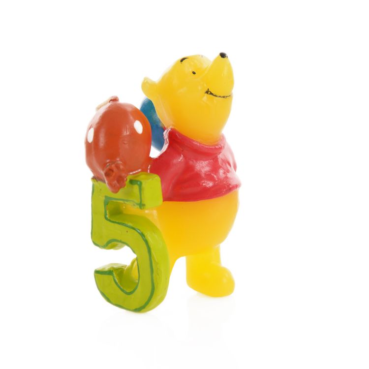 Lumanare 3D Winnie the Pooh Disney, cifra 5, inaltime 6 cm