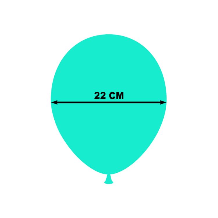 10 baloane cifra 4 - 22 cm
