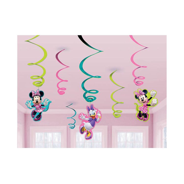 6 spirale decorative Minnie Mouse