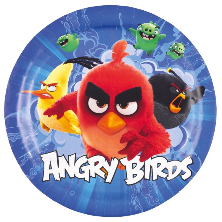 8 Farfurii Angry Birds Movie - 23 cm