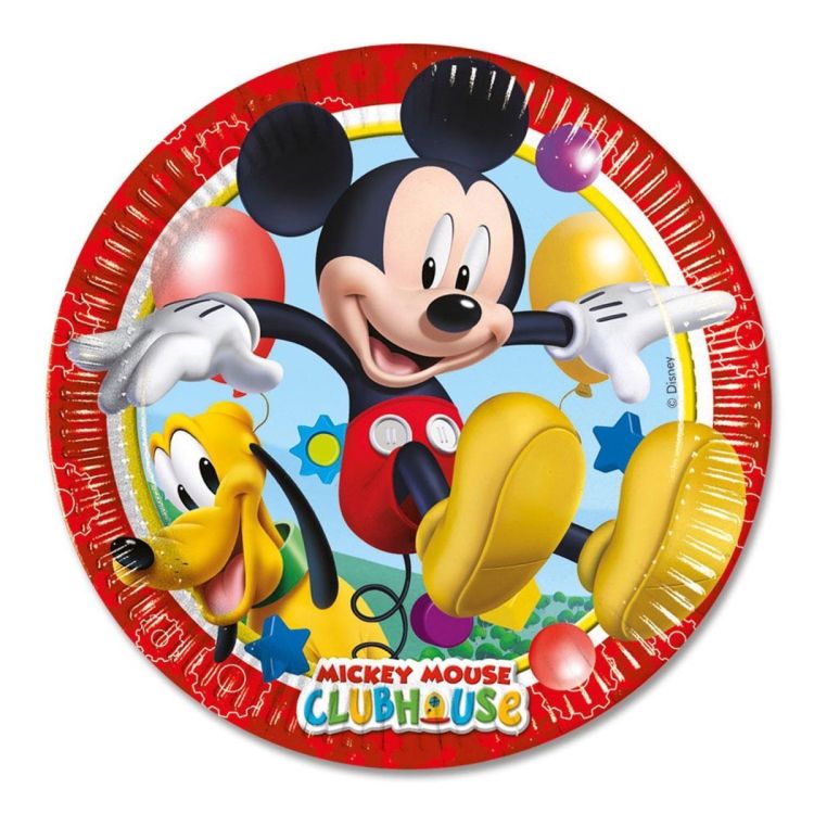 8 Farfurii Mickey Mouse Playful Party - 23 cm