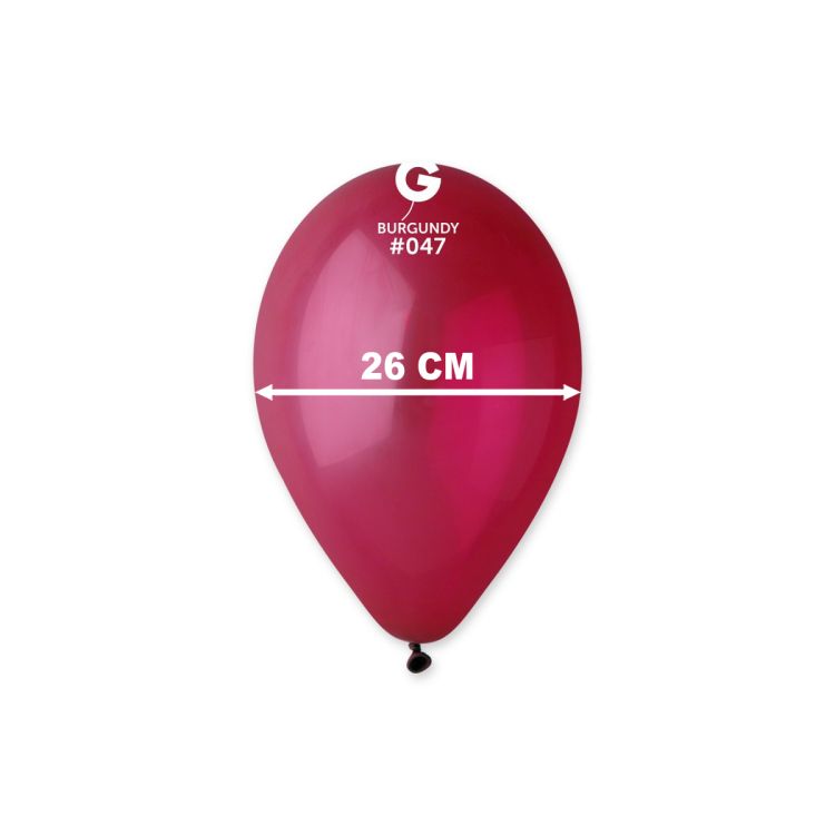 Baloane Burgundy Gemar 26 cm - 100 buc.