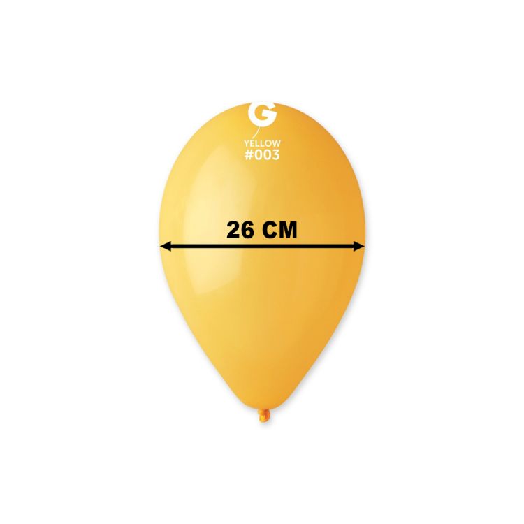 Baloane galben inchis Gemar 26 cm - 100 buc.