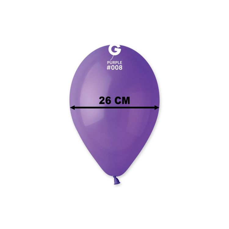 Baloane mov Gemar 26 cm - 100 buc.