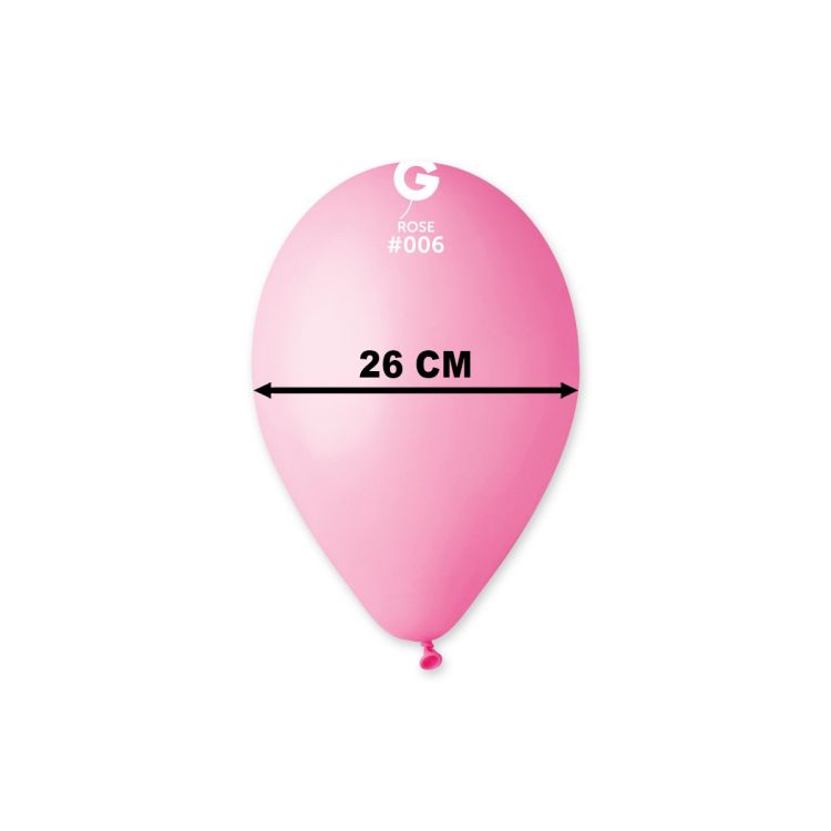 Baloane roz Gemar 26 cm - 100 buc.