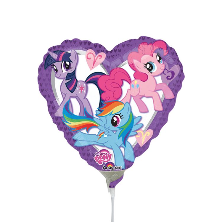 Balon folie metalizata My Little Pony inima 23 cm