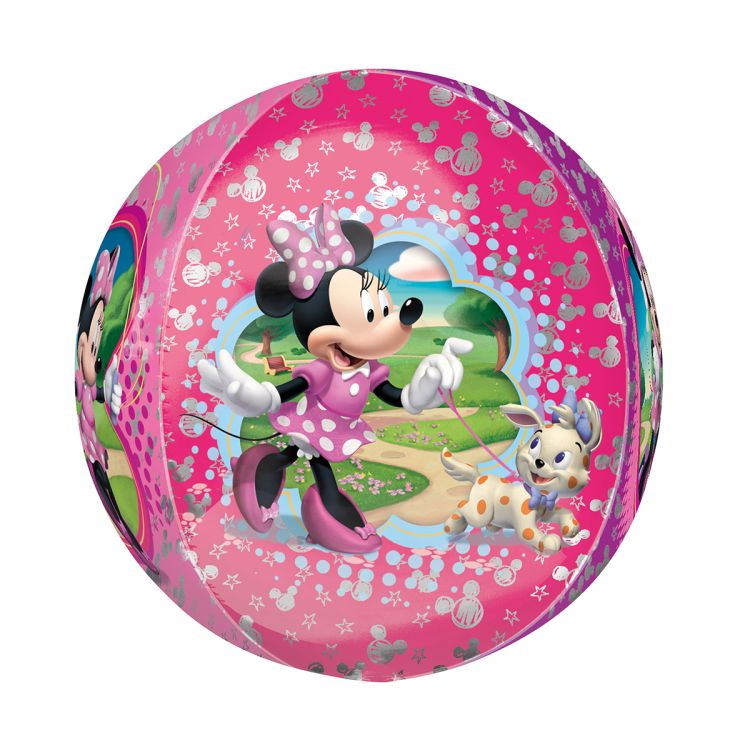 Balon folie metalizata rotund Minnie Mouse 40 cm