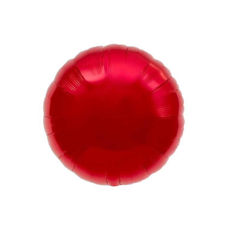 Balon rosu din folie metalizata 43 cm