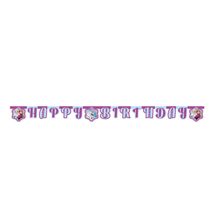 Banner litere Happy Birthday Frozen