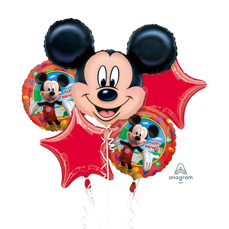 Buchet baloane folie Mickey Mouse Birthday
