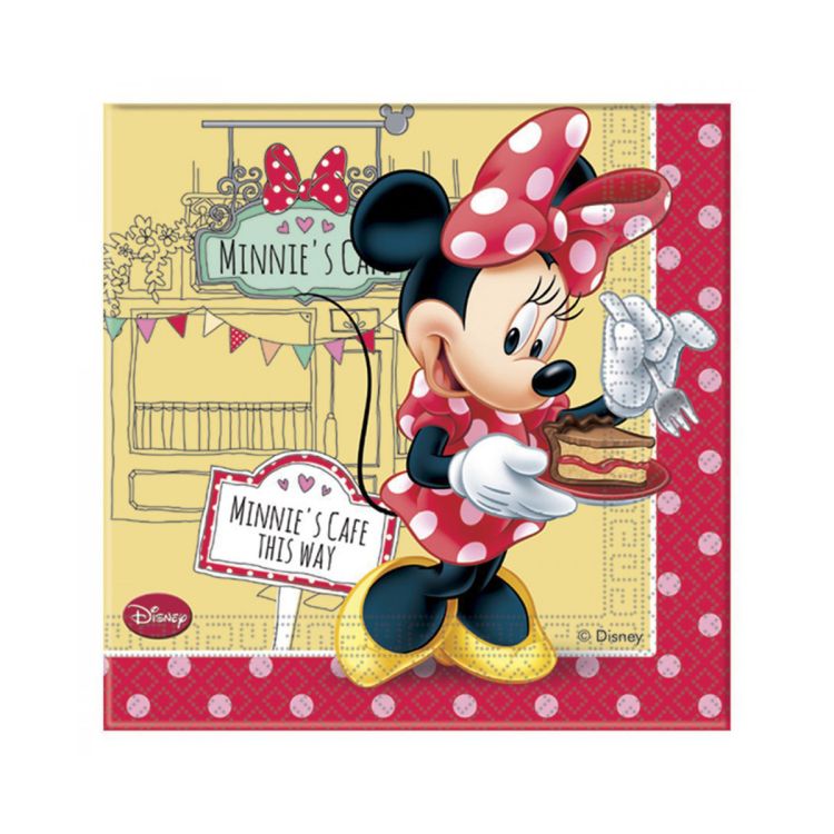 Servetele Minnie Mouse Cafe