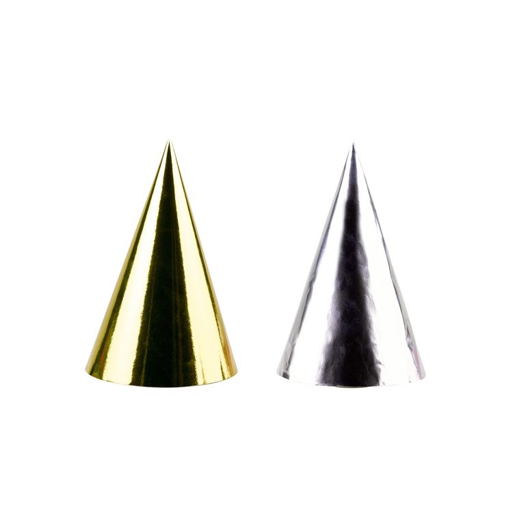 4 coifuri aurii si argintii - 17 cm