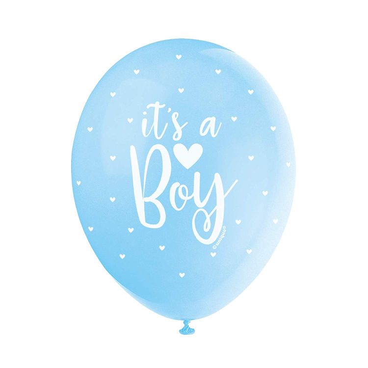 5 baloane latex It's a Boy - 30 cm