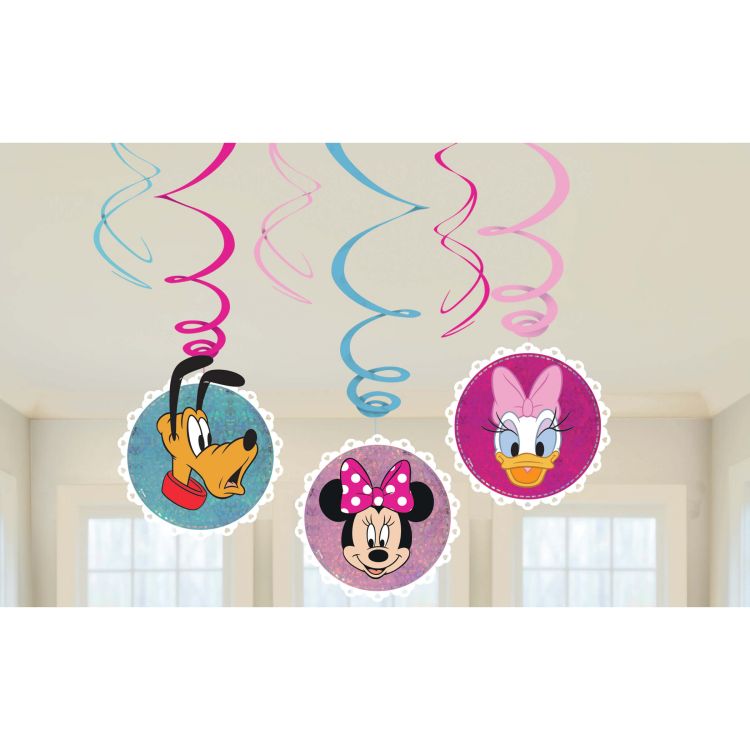 6 spirale decorative party Minnie Mouse