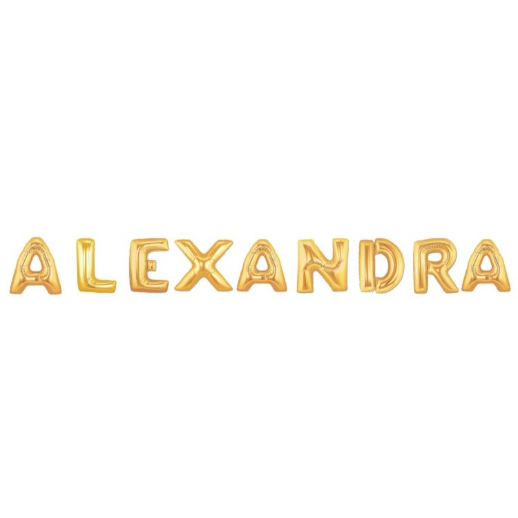 Baloane aurii numele ALEXANDRA