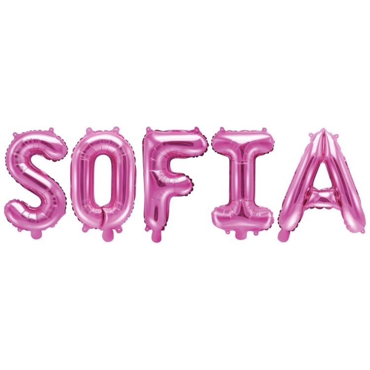 Baloane folie roz gold nume SOFIA