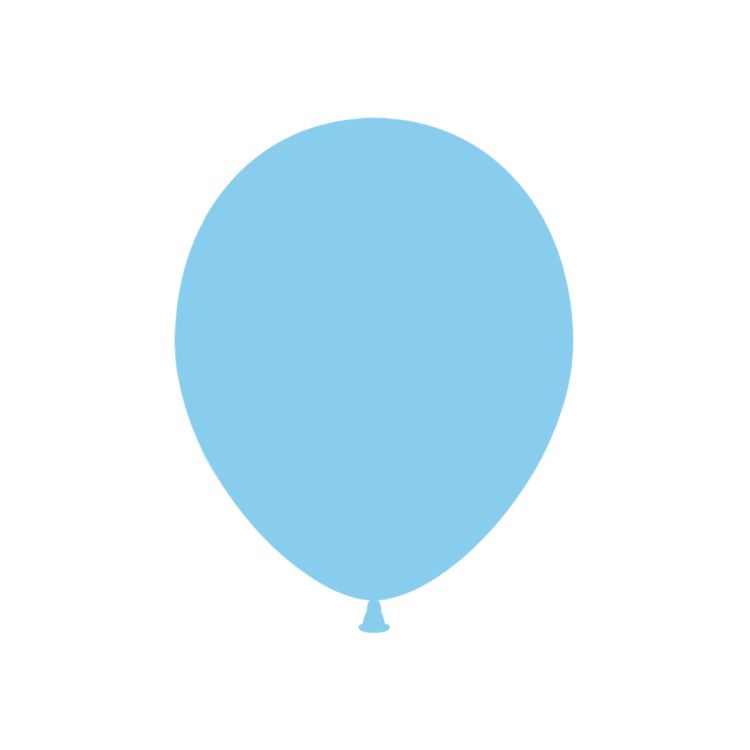 Baloane latex bleu deschis 25 cm - 100 buc