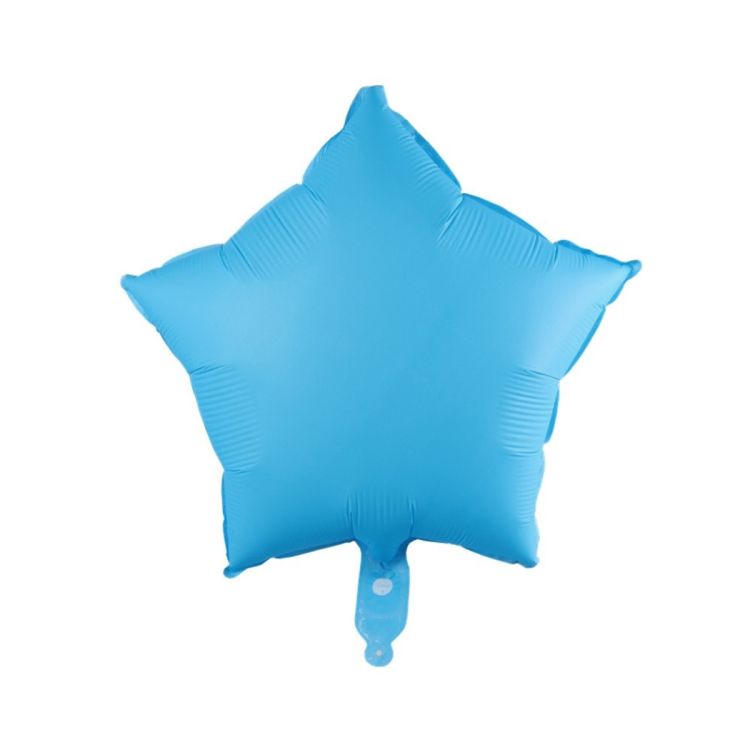 Balon stea bleu fluorescent 43 cm