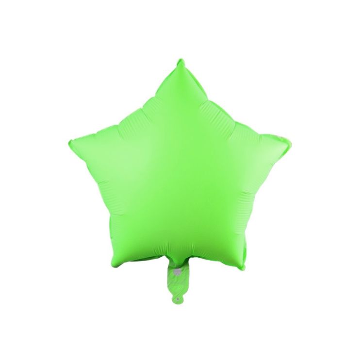 Balon stea verde fluorescent 43 cm