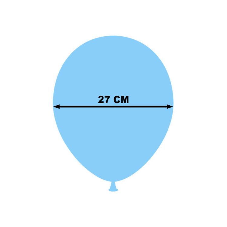 10 baloane bleu -27 cm
