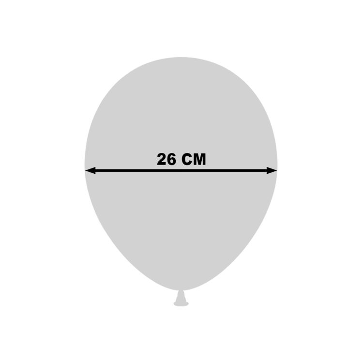 100 Baloane Gemar Alb Perlat 25 cm
