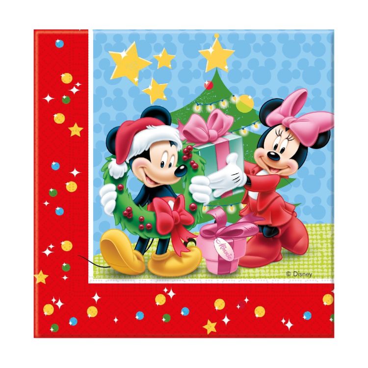 20 Servetele Mickey Christmas