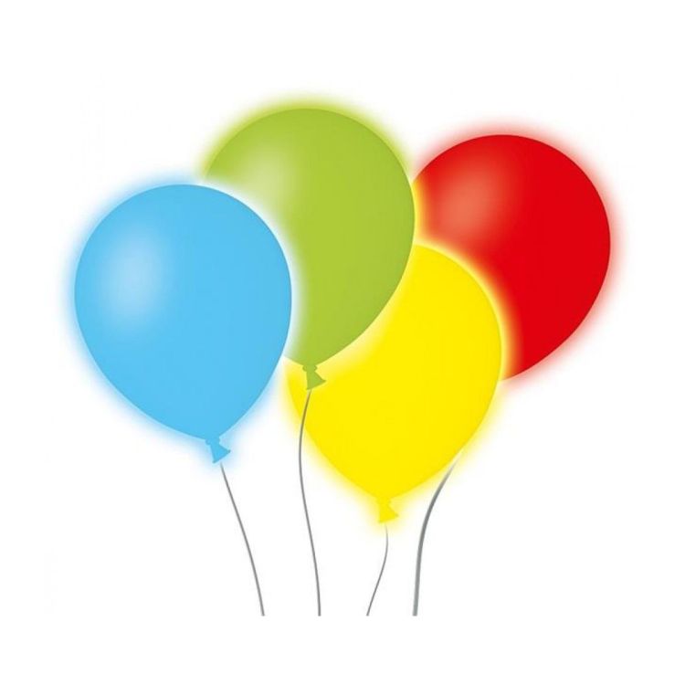 4 baloane colorate cu led