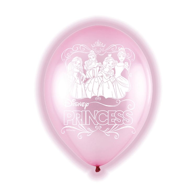 5 baloane Princess cu led  - 27.5 cm