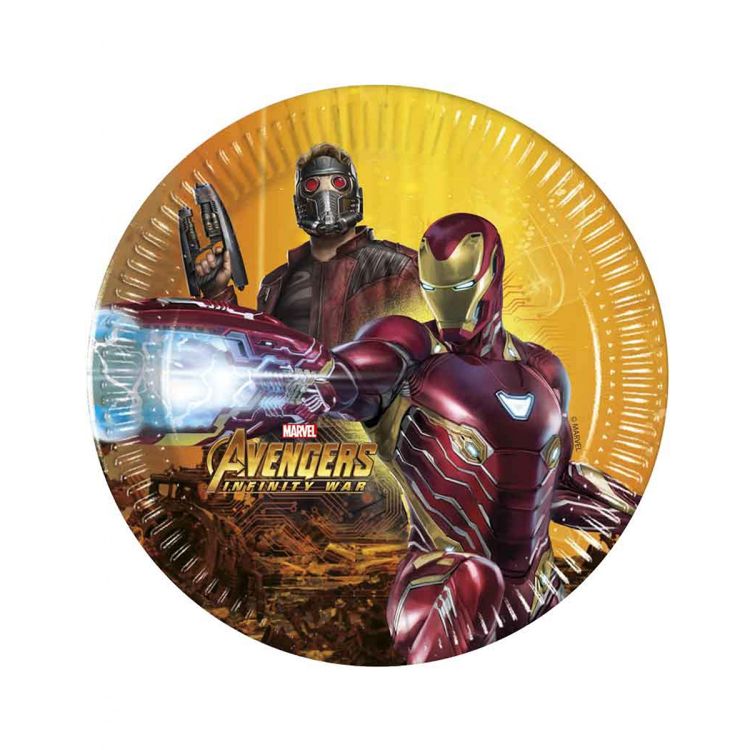 8 farfurii Avengers Infinity -20 cm