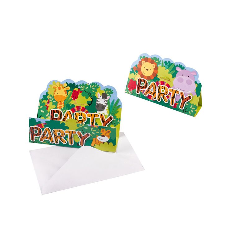 8 invitatii party Safari