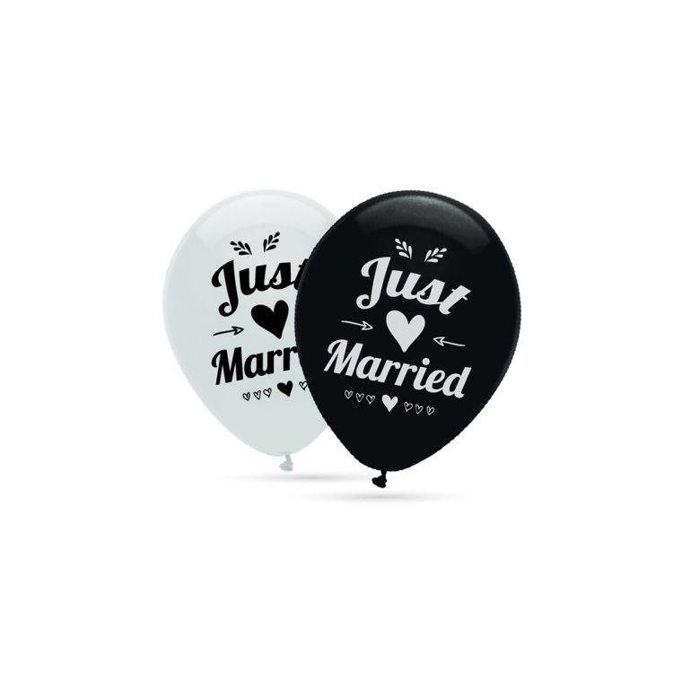 10 baloane Just Married- 30 cm