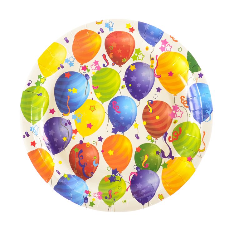 10 Farfurii party cu baloane 23 cm