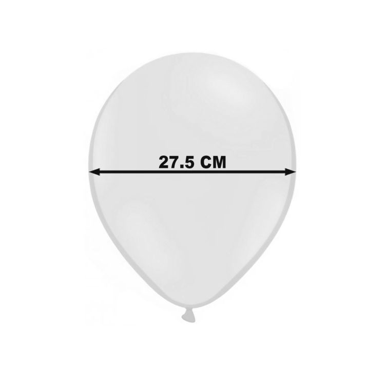6 baloane colorate cu buline - 27.5 cm