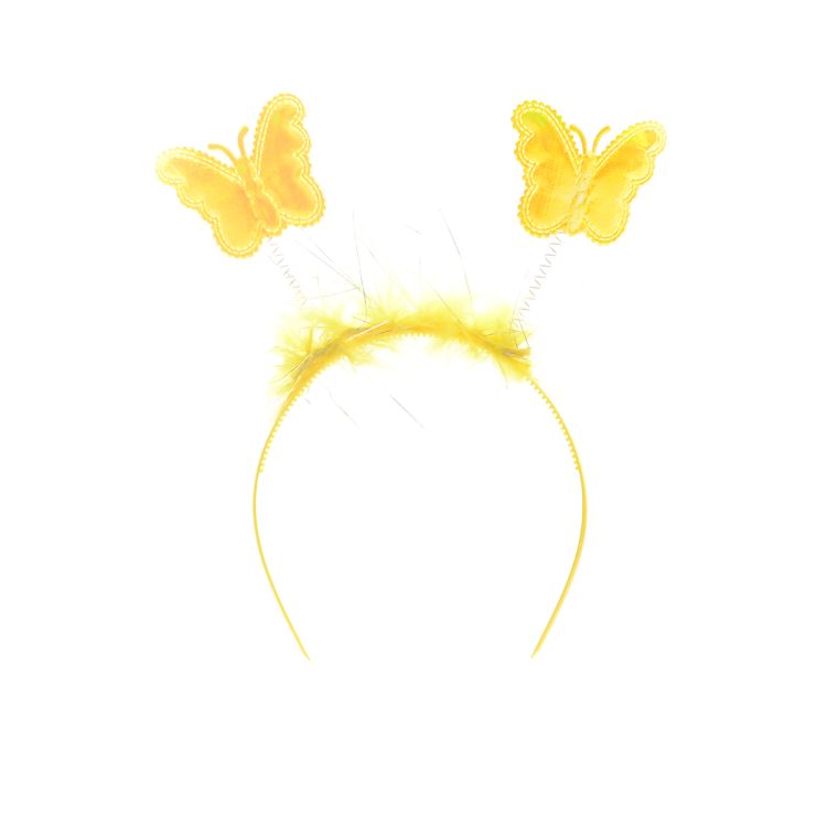 Aripi de fluture galben cu bagheta si cordeluta