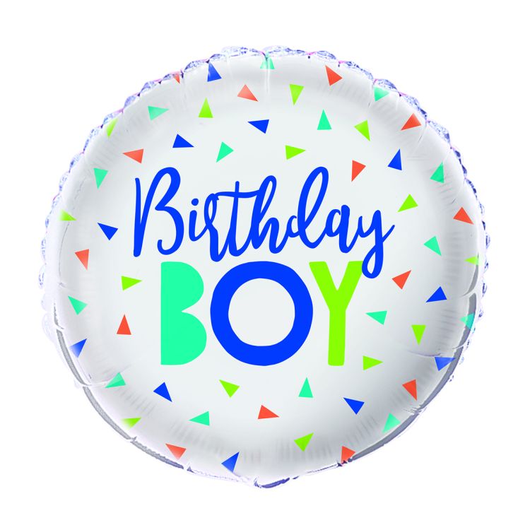 Balon Birthday Boy - 45 cm
