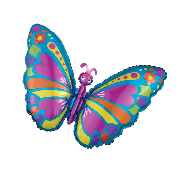 Balon fluture colorat - 66 x 53 cm
