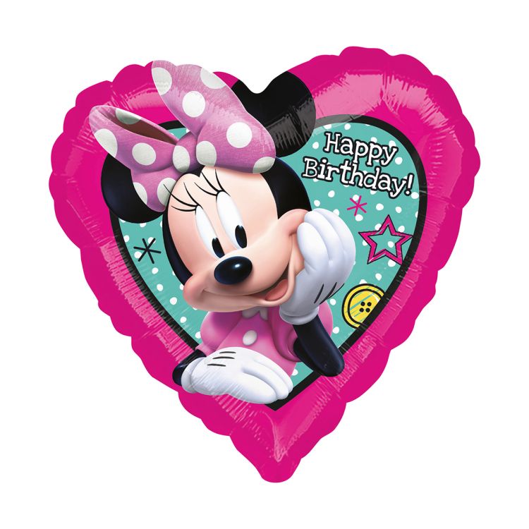 Balon inima Minnie - 43 cm