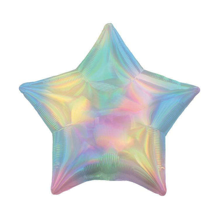 Balon stea iridiscent - 43 cm