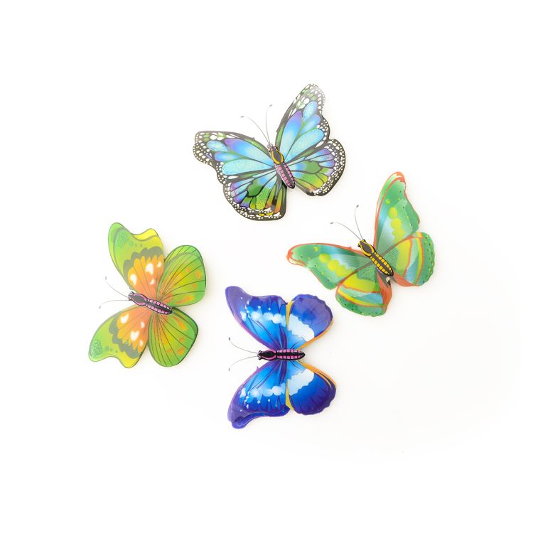 Stickere fluturi multicolori 3D