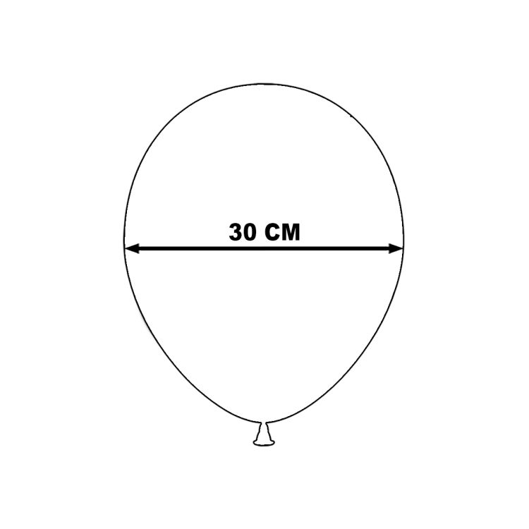 10 baloane menta - 30 cm