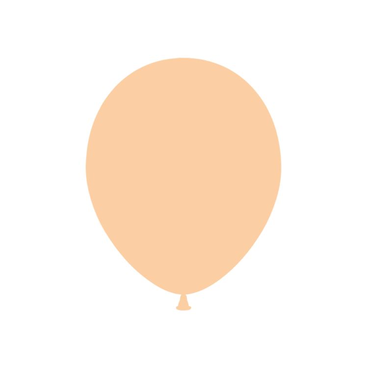 10 baloane portocaliu deschis - 30 cm