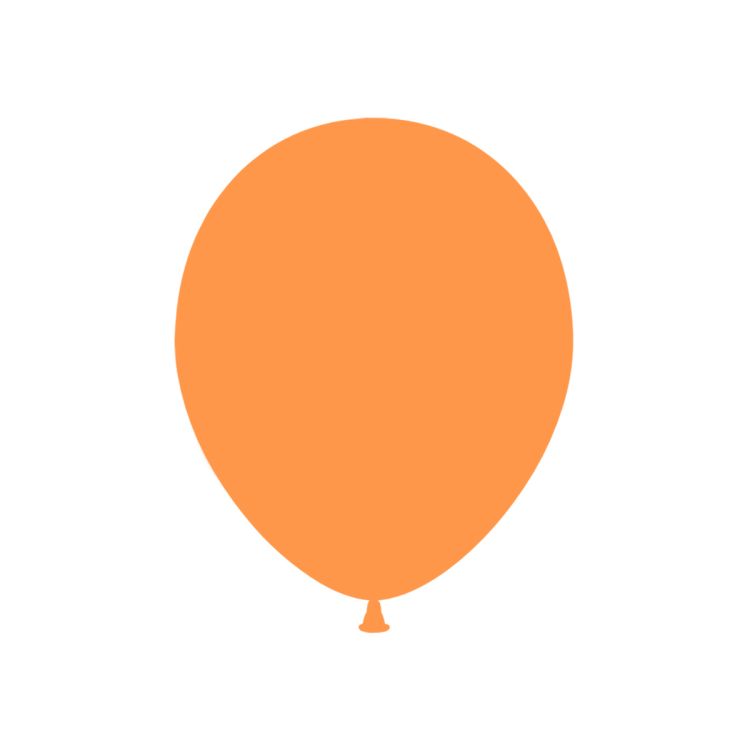 100 baloane Gemar portocalii - 12 cm