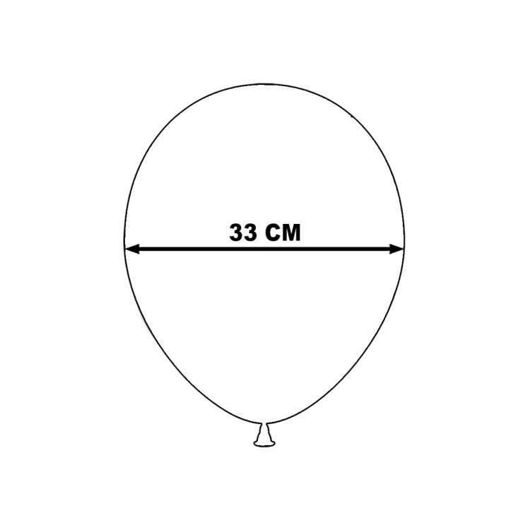 50 baloane chrome argintii Gemar- 33 cm
