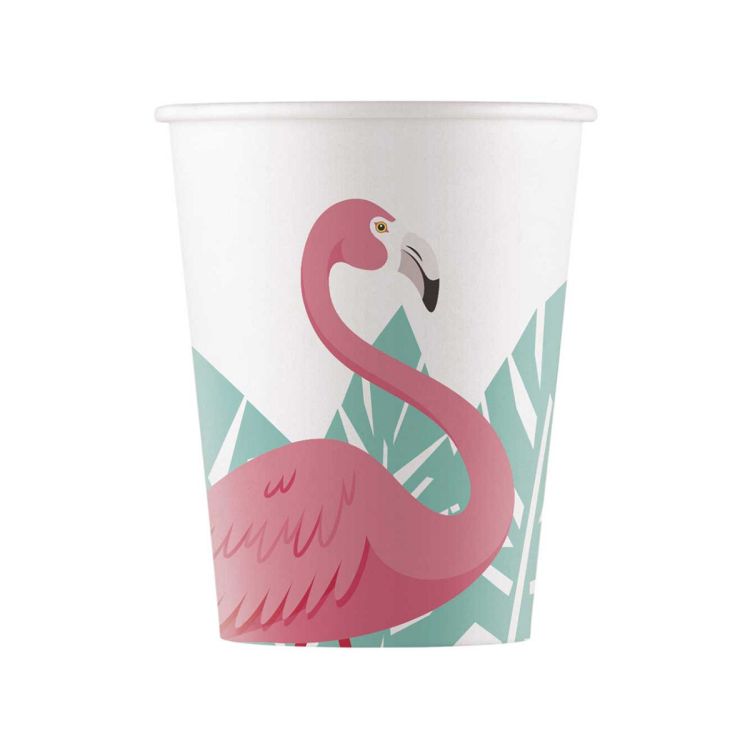 8 pahare Flamingo - 200 ml