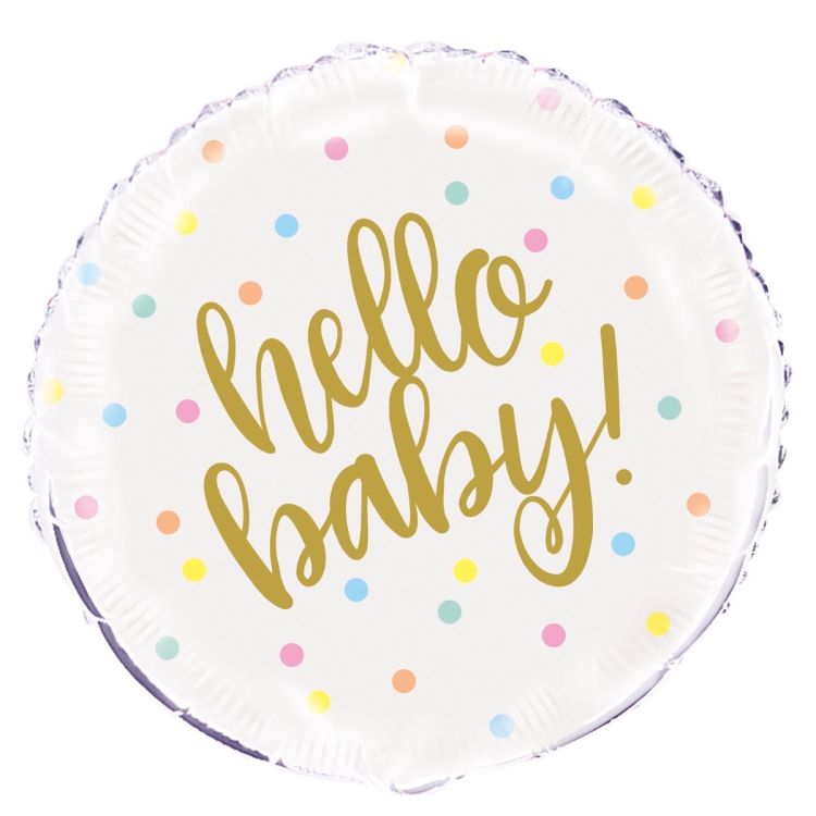 Balon folie Hello baby - 45 cm